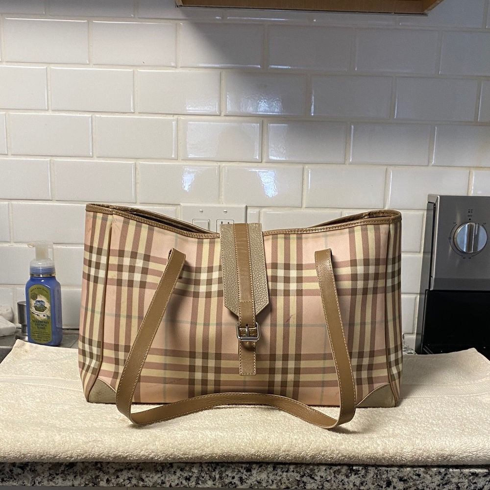 Burberry Beige Nova check Baby Bag